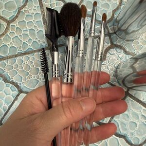 New Sonia Kashuk 6 Piece Brush Set + Sliver Case